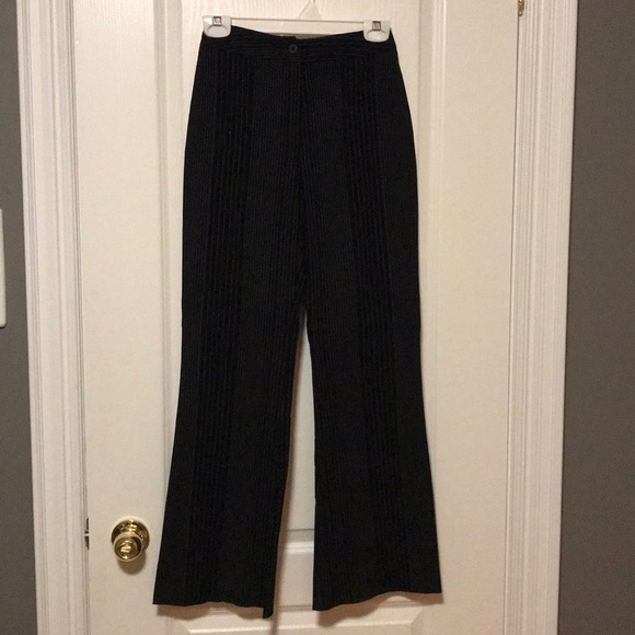 Black Designer Pin-Striped Suit - Picture 4 of 6